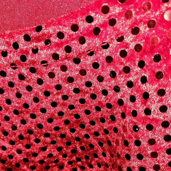 Kathie Lee Collection Radiant Red Sequin Blouse - Picture 7 of 7